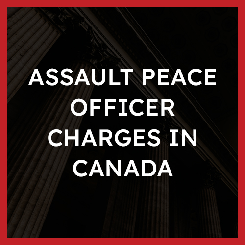Assault Peace Officer Charges in Canada